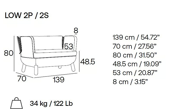 Fabric Leisure Sofa Sly Low Adrenalina IMB1050345 factory ADRENALINA from Italy. Foto №5