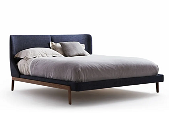 Double bed with upholstered headboard Molteni & C Fulham Double bed with upholstered headboard Molteni & C Fulham factory Molteni & C.(+VITRA) from Italy