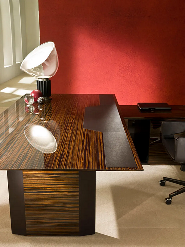 L-shaped wooden executive desk with drawers I 4 Mariani Symetria factory i 4 Mariani from Italy. Foto №9