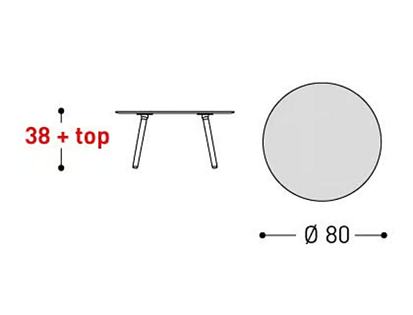 Round Iroko Coffee Table Emma VARASCHIN 23670, 23671, 23672, 23673 factory VARASCHIN from Italy. Foto №15