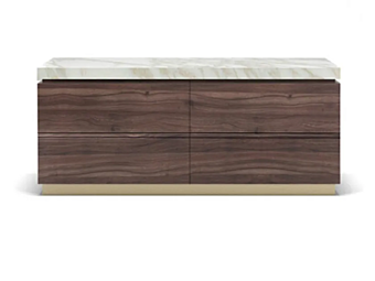 Wood Veneer Chest of Drawers FORMITALIA Chicago factory FORMITALIA from Italy