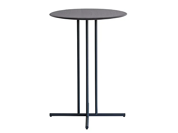 High table round ash and metal Graphic 955 TAC Potocco 955/TAC factory POTOCCO from Italy. Foto №1