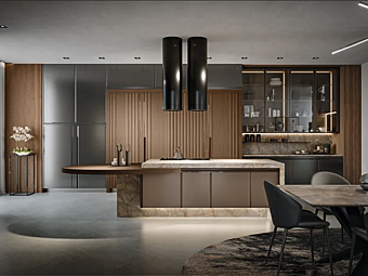 Kitchen with island Fusion Martini Interiors Kitchen with island Fusion Martini Interiors factory MARTINI INTERIORS from Italy