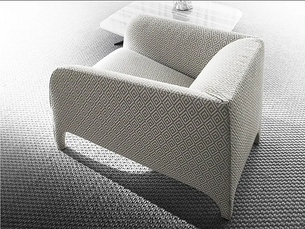 Upholstered fabric armchair Opale ERBA ITALIA factory ERBA ITALIA from Italy. Foto №1