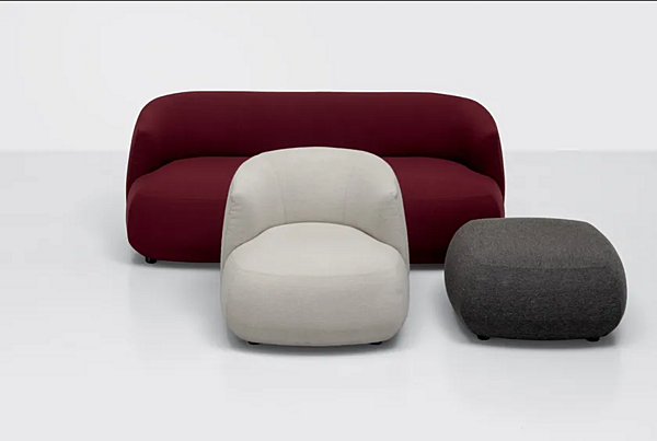 Fabric pouf with removable lining Kristalia Brioni Up factory Kristalia from Italy. Foto №4