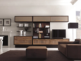 Custom Walnut Storage Wall Martini Interiors Convivio Collection Custom Walnut Storage Wall Martini Interiors Convivio Collection factory MARTINI INTERIORS from Italy