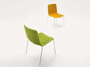 Stackable garden chair Kiti PAOLA LENTI B49A factory PAOLA LENTI from Italy