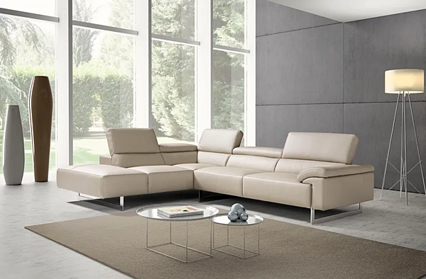 Sectional sofa with chaise longue Egoitaliano Malika factory Egoitaliano from Italy. Foto №8