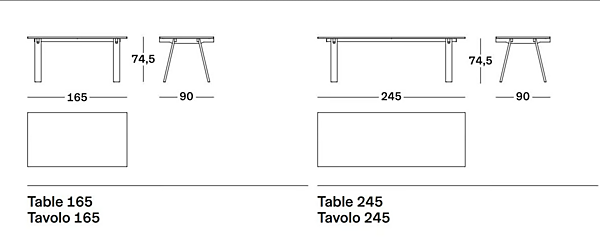 Rectangular wooden table Ambrosiano 2322 ZANOTTA factory ZANOTTA from Italy. Foto №12