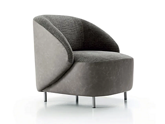 Fabric easy chair with armrests CORTEZARI Pandi 706