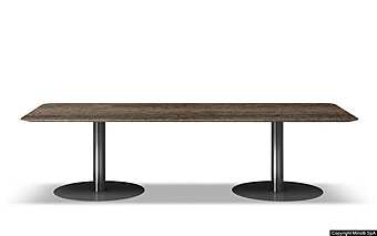 Table Minotti Bellagio "Dining" Pewter Table Minotti Bellagio "Dining" Pewter factory Minotti from Italy