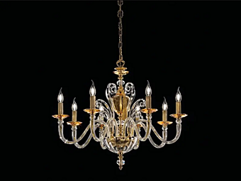Chandelier with crystals Donatello Alicante L8 Euroluce Lampadari Chandelier with crystals Donatello Alicante L8 Euroluce Lampadari factory EUROLUCE LAMPADARi from Italy