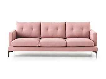 Three-Seater Fabric Sofa Essentiel Saba factory SABA from Italy