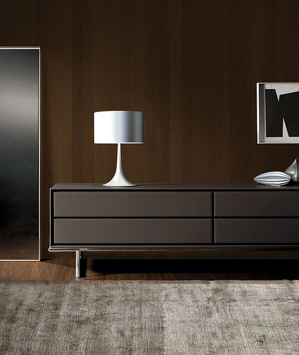 Leather sideboard with doors Slick I 4 Mariani factory i 4 Mariani from Italy. Foto №8