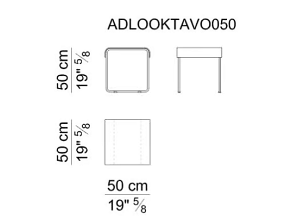 Tanned Leather High Side Table i 4 Mariani Add Look factory i 4 Mariani from Italy. Foto №8