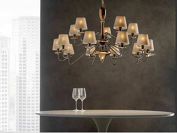 Chandelier LORENZON (F.LLI LORENZON) LL.137/R/16PA/10+5F factory LORENZON (F.LLI LORENZON) from Italy. Foto №2