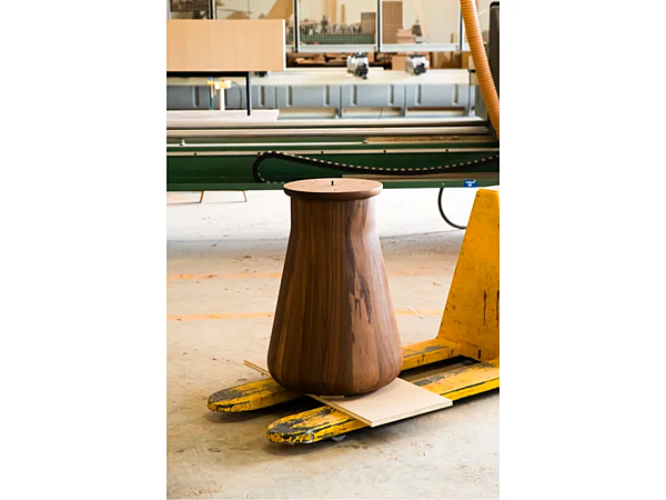 Round walnut table Convivio B 179 DALE factory DALE from Italy. Foto №2