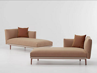 Upholstered fabric garden daybed KETTAL Boma