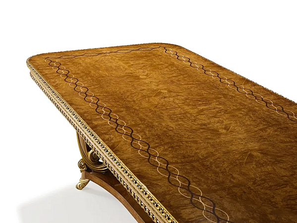 Extending rectangular dining table Harmony A.R. Arredamenti 306 factory A.R.ARREDAMENTI SRL from Italy. Foto №5