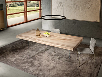 Rectangular glass table AIR XGlass 8cm LAGO Rectangular glass table AIR XGlass 8cm LAGO factory LAGO from Italy