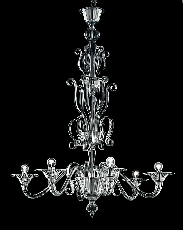 Chandelier Barovier&Toso Redon 5308/06 factory Barovier&Toso from Italy. Foto №1