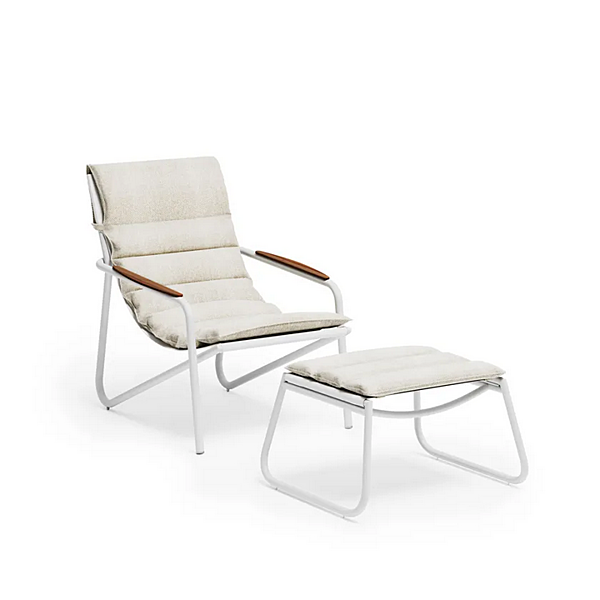 Aluminium deck chair with armrests Atmosphera Zante factory ATMOSPHERA from Italy. Foto №5