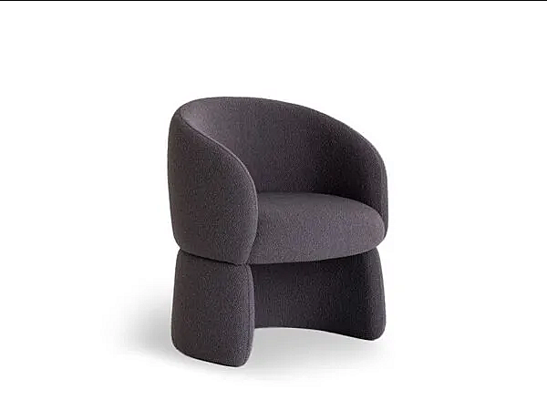 Fabric easy chair with armrests Potocco Jade 953 P 953/P factory POTOCCO from Italy. Foto №1
