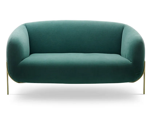 2-seater fabric sofa with removable cover Saba Geo factory SABA from Italy. Foto №1