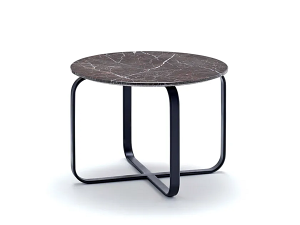 Low round coffee table in steel Mezze by FASEM factory FASEM from Italy. Foto №1