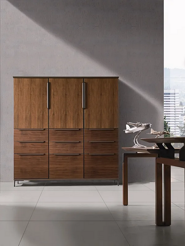 Tall wooden office storage unit with drawers I 4 Mariani Paso Doble factory i 4 Mariani from Italy. Foto №2