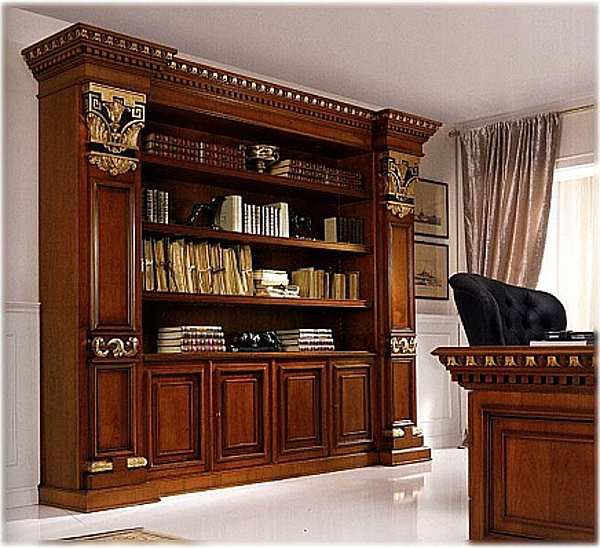 Bookcase CAPPELLINI INTAGLI 1200/L factory CAPPELLINI INTAGLI from Italy. Foto №1