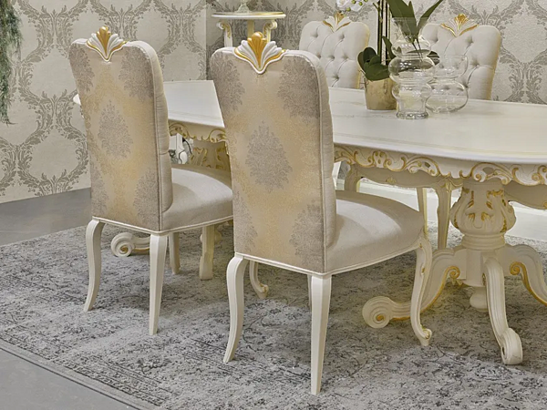 Tufted upholstered wooden chair DIAMANTE CASA +39 2623 factory CASA +39 from Italy. Foto №3