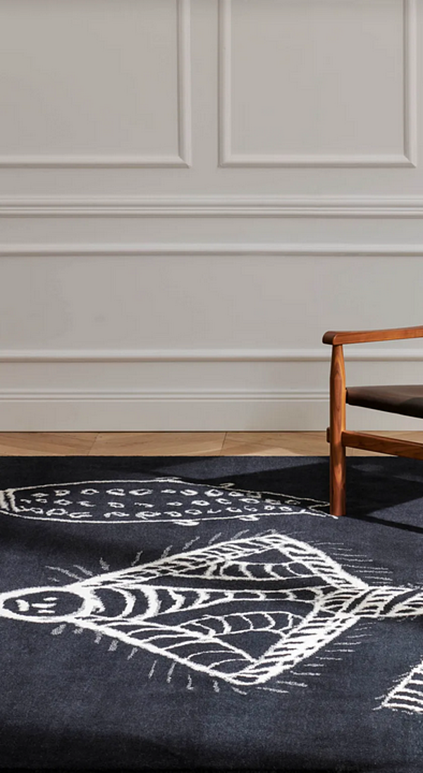Patterned Rectangular Handmade Rug Graffiti CASSINA factory CASSINA from Italy. Foto №6