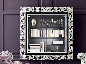 Wall Mounted Wooden Bookcase Modenese Luxury Interiors 13130 factory MODENESE GASTONE from Italy