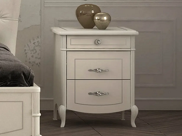 Wooden bedside table with drawers CASA +39 Prestige C22102 factory CASA +39 from Italy. Foto №1