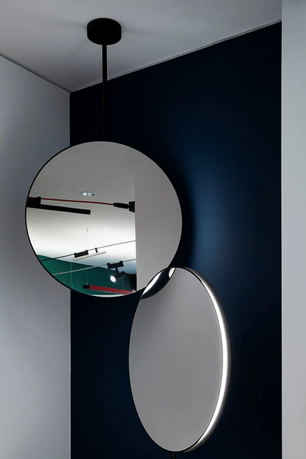 Double-sided hanging mirror with integrated lighting Artemide SE ES factory Artemide from Italy. Foto №3