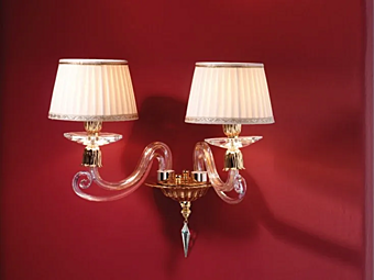 Wall light with Swarovski crystals Euroluce Lampadari Sirio A2 factory EUROLUCE LAMPADARi from Italy