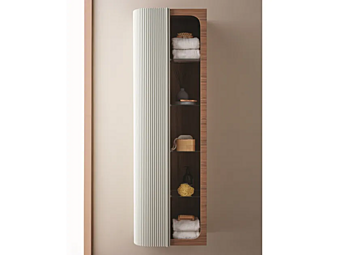 Walnut Bathroom Column with Doors Gaia Mobili Metropol Collection Walnut Bathroom Column with Doors Gaia Mobili Metropol Collection factory GAIA from Italy