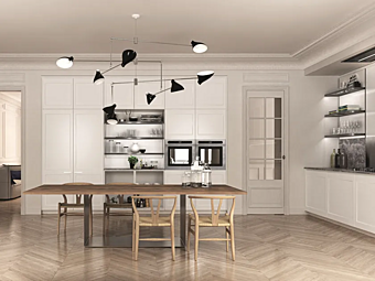 Filo Linear Fitted Kitchen Euromobil factory Euromobil from Italy