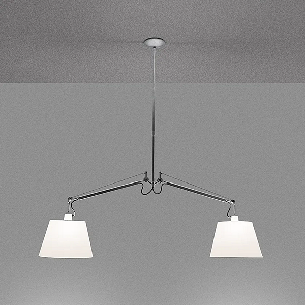 Dimmable Swivel Pendant Lamp Artemide Tolomeo Basculante Due Bracci 0630010A factory Artemide from Italy. Foto №2