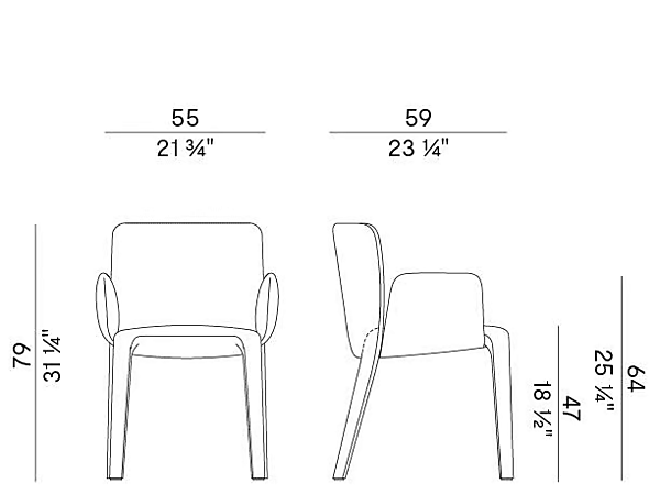 Upholstered fabric easy chair with armrests Potocco Lars 902 P 902/P factory POTOCCO from Italy. Foto №4