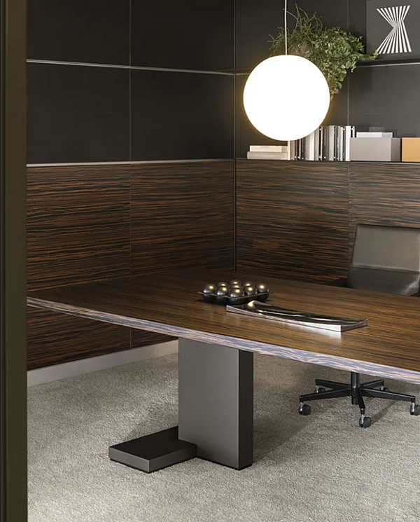 Rectangular wooden meeting table INCA i 4 Mariani factory i 4 Mariani from Italy. Foto №3