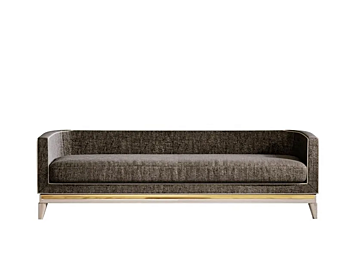 Upholstered fabric bench Victor A.R. Arredamenti D35 factory AR Interiors from Italy