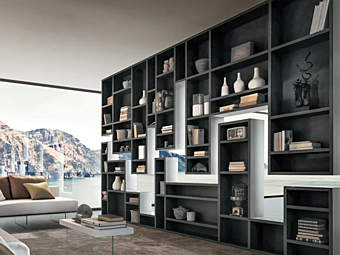 Floating bookcase 30mm weightless LAGO Divider