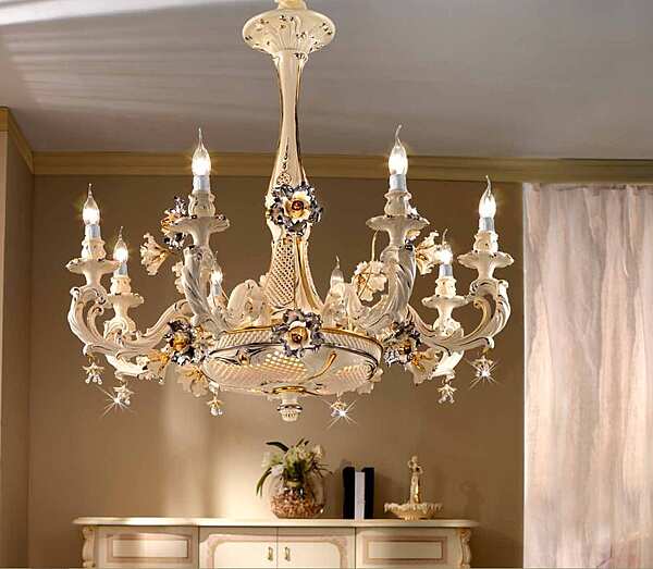 Chandelier LORENZON (F.LLI LORENZON) LL.25/AVOP/F/8F factory LORENZON (F.LLI LORENZON) from Italy. Foto №2