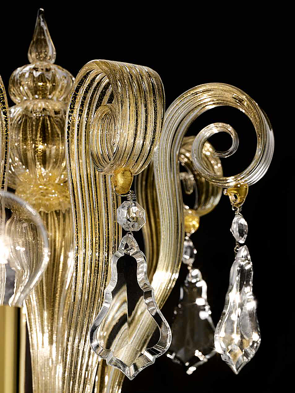 Chandelier Barovier&Toso Riyadh 5349/12 factory Barovier&Toso from Italy. Foto №2