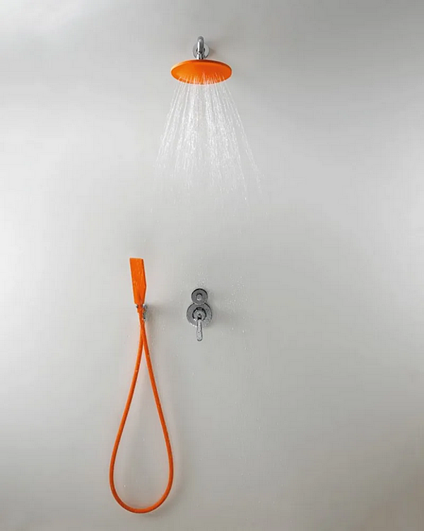Wall Mounted Round Rubber Shower AGAPE KAA factory Agape from Italy. Foto №5