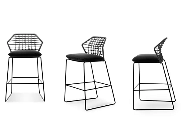 Garden Stool High Fabric Saba New York Soleil factory SABA from Italy. Foto №4