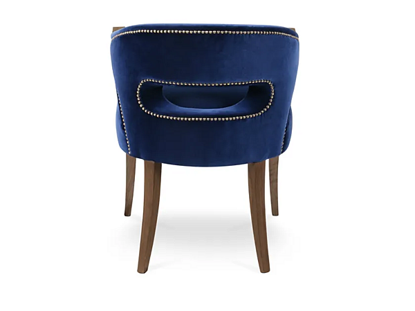 Upholstered velvet armchair Nanook BRABBU factory BRABBU from Italy. Foto №4