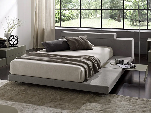 Upholstered bed with removable cover Atlante Duomo Design factory Duomo Design from Italy. Foto №1